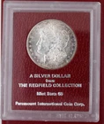 1889-S BU Morgan Dollar in Redfield Hoard Red Holder