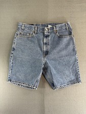 Vintage Levi's 505 Shorts Mens 36 Blue Denim Regular 9 Inseam Summer Y2k 2000s