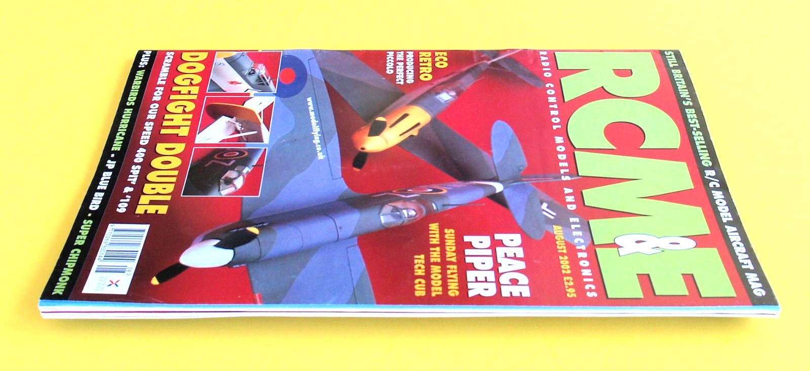 RCM&E—2 FULL PLANS UK—AUGUST 2002—RC MODEL AIRPLANES—AIRCRAFT PHOTOS FLYING NEWS