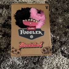 Zuru Fuggler Baddies Funny Ugly Monster Plush Black Pink Split Eyelashes New