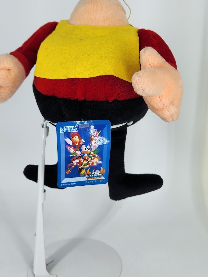 Sonic The Fighters Plush 1998 SEGA DR. ROBOTNIK EGGMAN TAGGED Very