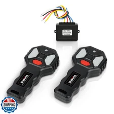 X-BULL New Wireless Winch 2 Remote Control Kit Handset Switch Car ATV SUV 12V