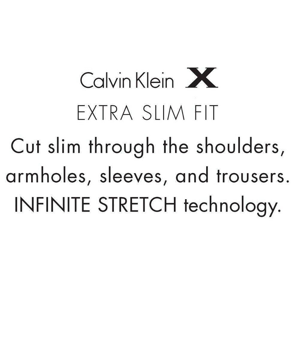Calvin Klein Slim Fit Light Grey Textured Wool 2 Button New Men's Blazer (46 Re image 4