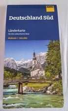 ADAC Länderkarte Deutschland Süd 1:500.000 Papierfaltkarte Stadtpläne 2025