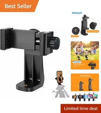 Phone Tripod Mount Adapter, Universal Cell Phone Holder-Fits Any Smartphone 1/4"