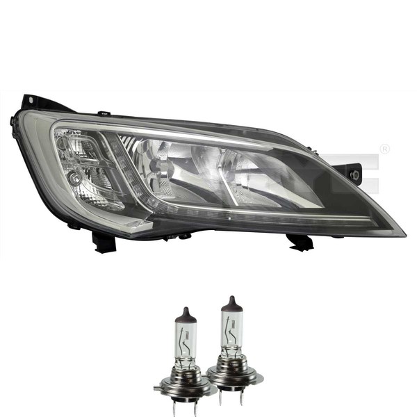 Scheinwerfer Rechts Chrom H7/H7 FüR Fiat Ducato Inkl. Osram Lampen-image