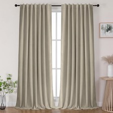 Blackout Curtains 84 Inches Long - 100 Blackout Living Room Drape 2 Panel Se...