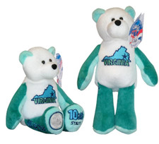Limited Treasures State Coin Bears 2000 Virginia