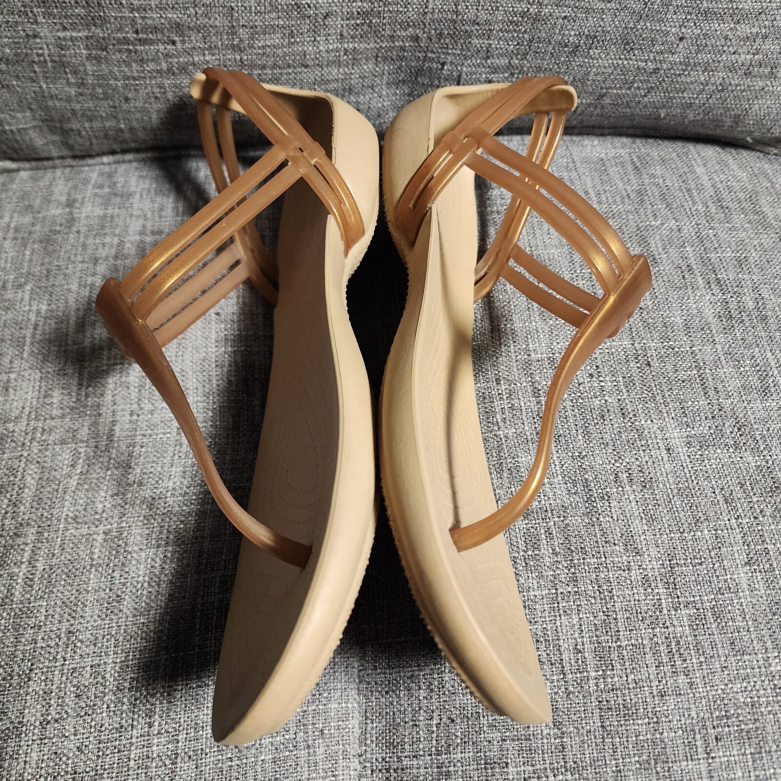 Crocs Isabella T Strap Iconic Comfort Thong Sandal Wo… Gem