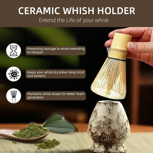 6PCS Matcha Whisk Holder Japanese Matcha Tea Set Matcha Making Kit Tea Lovers - Picture 3 of 11