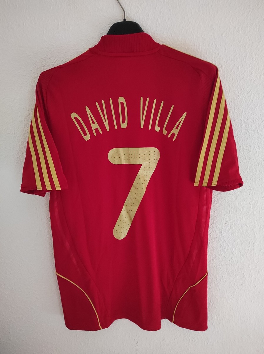SPAIN 2008 Euro David Villa 7 camiseta shirt trikot maillot maglia