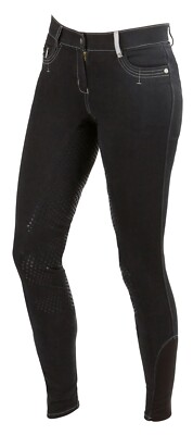 Damen Reithose Vollbesatz BasicPlus Covalliero schwarz Gr 42 NEU