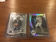 2021 Prizm Draft Picks Zach Wilson Silver Prizm Rc + Crusade Base! New York Jets