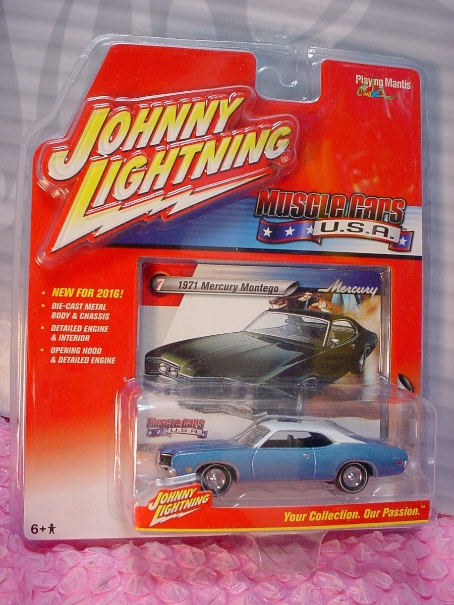 Johnny Lightning 1971 MERCURY MONTEGO #7∞blue/white∞ 2016 Series