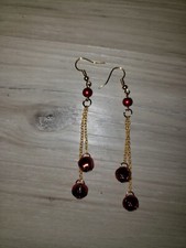 Red Jingle Bell Dangle Earrings Christmas