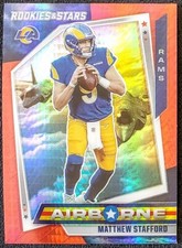 2021 Jared Goff LA Rams Panini Red White Blue Airborne R&S NFL Card #AB-11