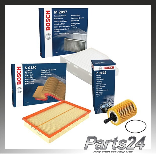 SERVICE KIT for AUDI TT (8J) 3.2 V6 QUATTRO BOSCH AIR OIL CABIN FILTERS 2006-10