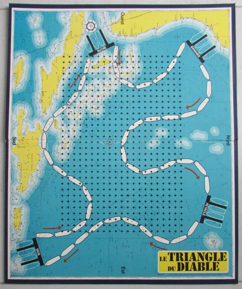 Jeu de société Le Triangle du Diable Le Mystère du Triangle des Bermudes MB Jeux - Photo 3/4