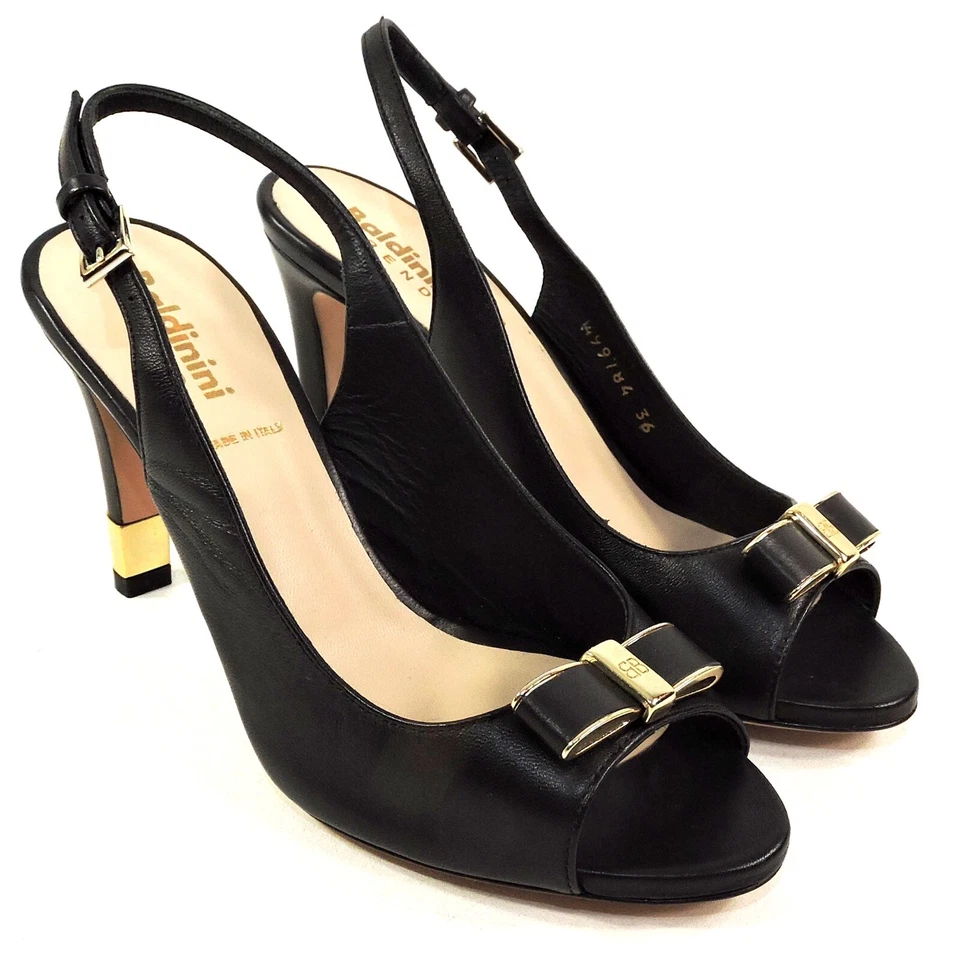 SANDALIAS BALDININI 🇮🇹 MUJER NEGRAS CUERO SUAVE CONFORT MODA VERANO Foto 2 de 4