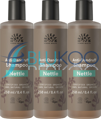 Urtekram Brennnessel (Bio) Shampoo für Schuppen - 250ml (3er Pack)