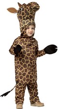 Giraffe Animal Child Costume Soft Headpiece Tunic Halloween Rasta Imposta
