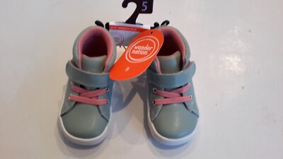Wonder Nation Size 5 Toddler High Top Adaptive Sneaker Non-Marking Outsole New