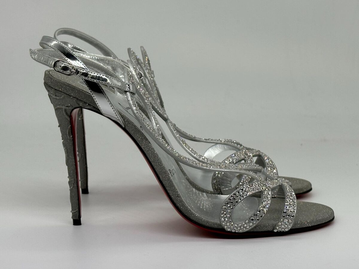 Christian Louboutin DOUBLE L STRASS 100 Crystal Glitter Christian Louboutin DOUBLE L STRASS 100 Crystal Glitter