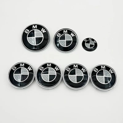 3d Black Carbon Fiber BMW Emblem Badge For BMW E39 E46 E90 E60 E53 G20 G30 M4 M3