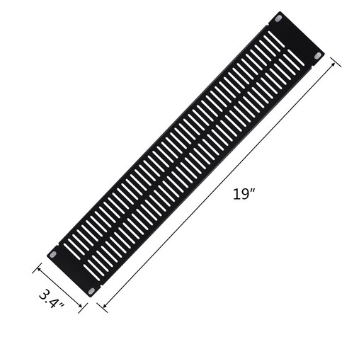 2/4 Pc 1U-4U Blank Rack Mount Panel Spacer for 19" Server Network Cabinet Vented - Picture 12 of 16