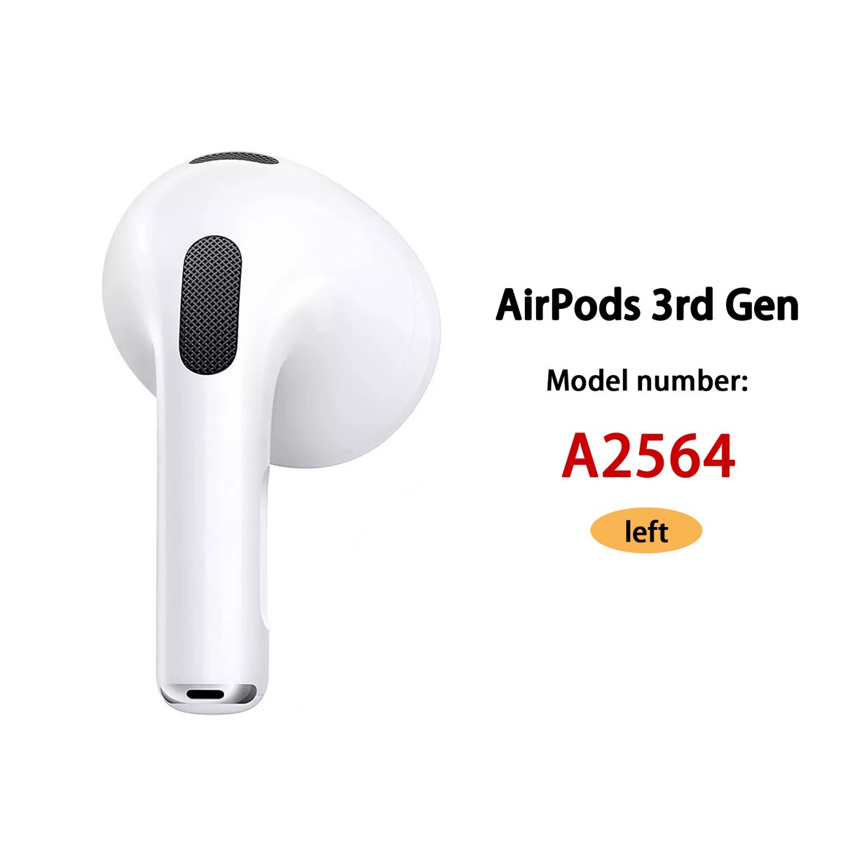 Earbuds For Apple AirPods 3rd Gen Bluetooth Earphone A2564 - Left