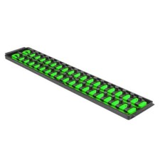 Ernst 8485 38 Dr. 2-rail 18 Twist Lock Socket Boss Green Holds 36 Sockets