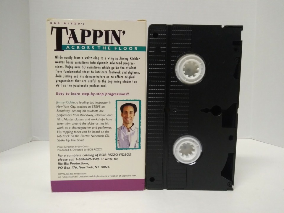 Bob Rizzo's Tappin' Across the Floor (VHS, 1996) Tap Dancing Art | eBay