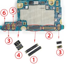 2 X LCD FPC Plug USB board battery plug connector For Samsung Galaxy S21 G991