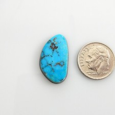 Natural Single Morenci Turquoise Cabochon Gemstone, blue morenci gem sm170