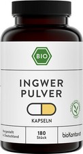 BIO Ingwer Kapseln 180 Stück - 2000mg Tagesd...