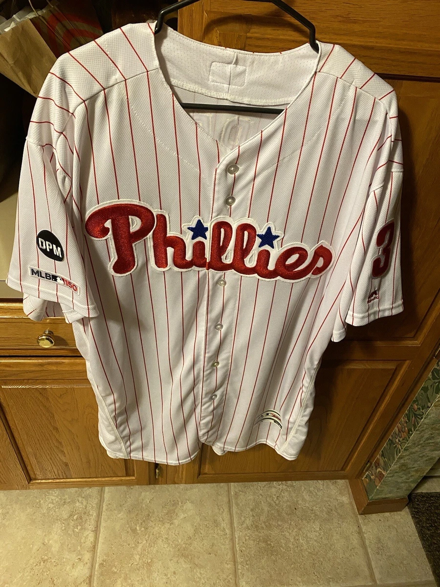 Authentic BRYCE HARPER Pinstripe 52 XXL Philadelphia Phillies Majestic  Jersey