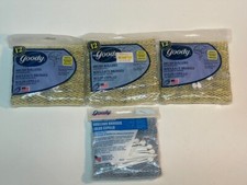 Vintage Lot of 4 12-NEW GOODY Ball-Tip BRUSH Hair Rollers Curlers w/Pins Medium