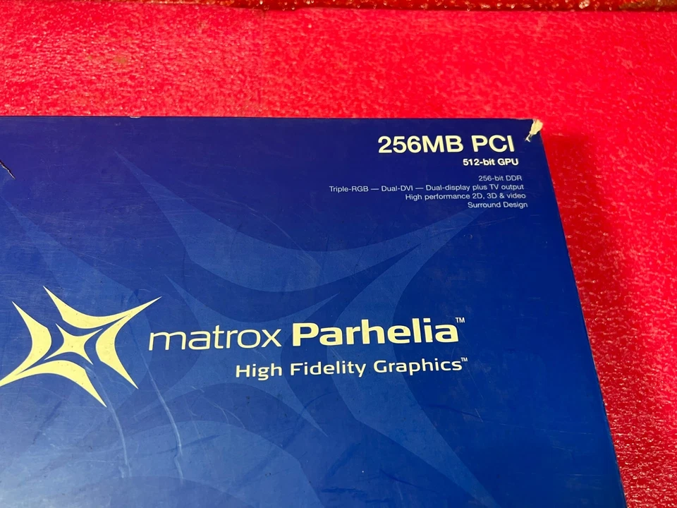 1 Pc Matrox Parhelia 256MB DDR PH-P256F SDRAM AGP 4x/8x Graphics Adapter AGP NEW - Image 2 of 4