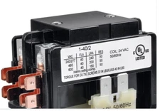 AIR CONDITIONING Definite Purpose Contactor 2 Pole FLA-40 RES-50 Amp  24V coil
