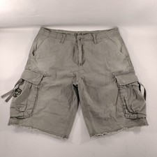 Old Navy Loose Cargo Gray Khaki Shorts Mens Size 36