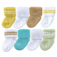 Luvable Friends Socks, 8-Pack, Yellow
