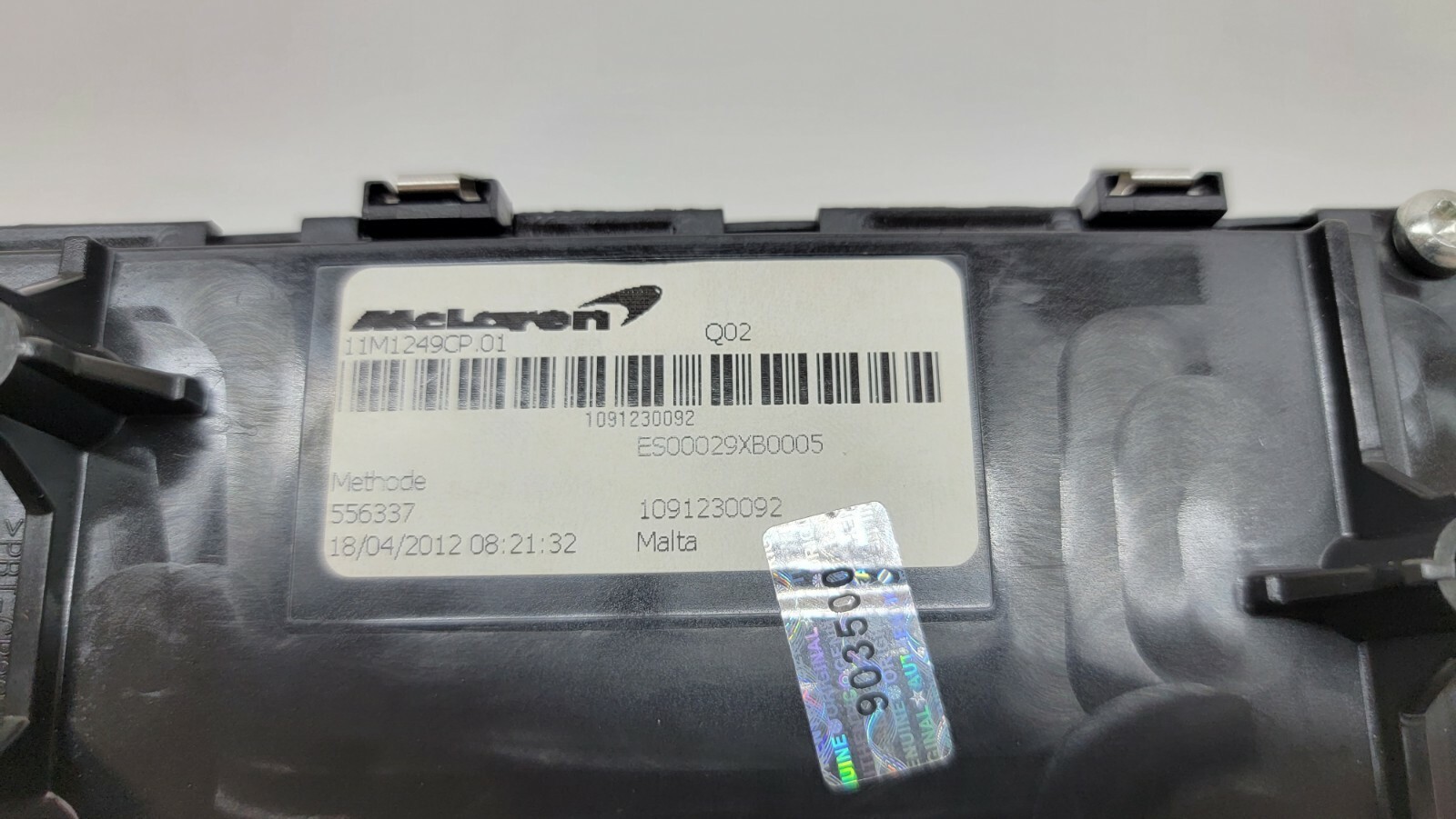 MCLAREN MP4-12C DOOR CONTROL SWITCH AC CONTROL OEM 11M1249CP .01