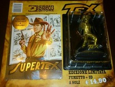 SUPERTEX Ed. LIMITATA FUMETTO + TEX 3D FIGURE GOLD LUCCA COMICS 2017 BONELLI -  