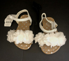 NWT Baby/Infant/Toddler Girls Size 3 White Open Toe Sandal
