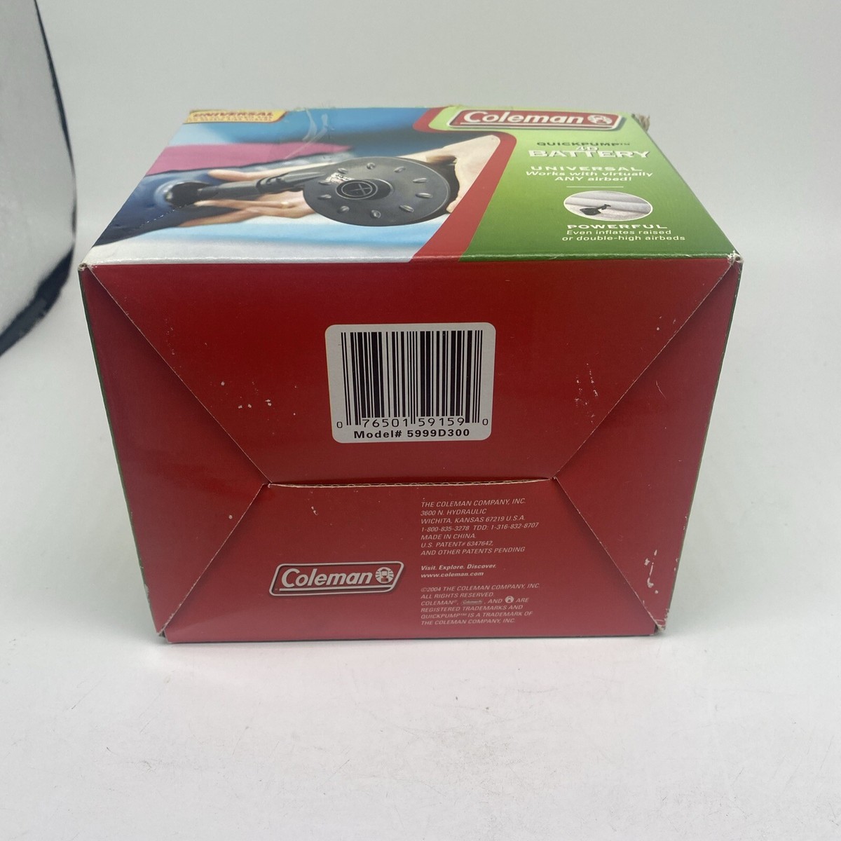 Pompe à Air Coleman Quickpump 4D Pour Matelas - 12V Et Piles
