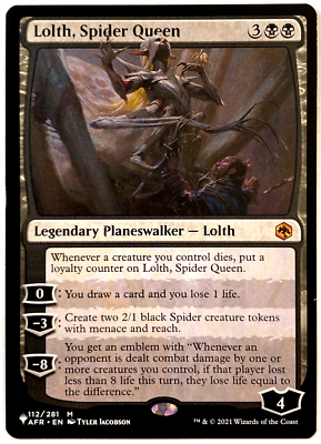 lolth mtg card 401 Games Canada if that player lost less than 8 life this turn MTG / Lolth Spider Queen