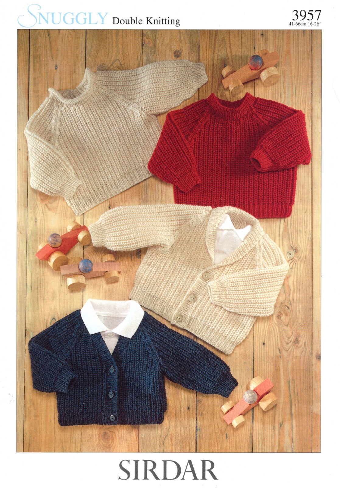 Sirdar Snuggly Baby/Toddlers DK Cardigans & Sweaters Knitting Pattern - 3957