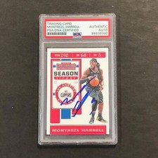 2019-20 NBA Panini Contenders #83 Montrezl Harrell Signed Card AUTO PSA Slabbed