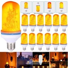 4 Mode E27 LED Flicker Flame Light Bulb Simulated Burning Fire Effect Party Lamp