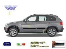 Modanature Bmw X3 esterne laterali in gomma per adesivi salva paraurti portiere 